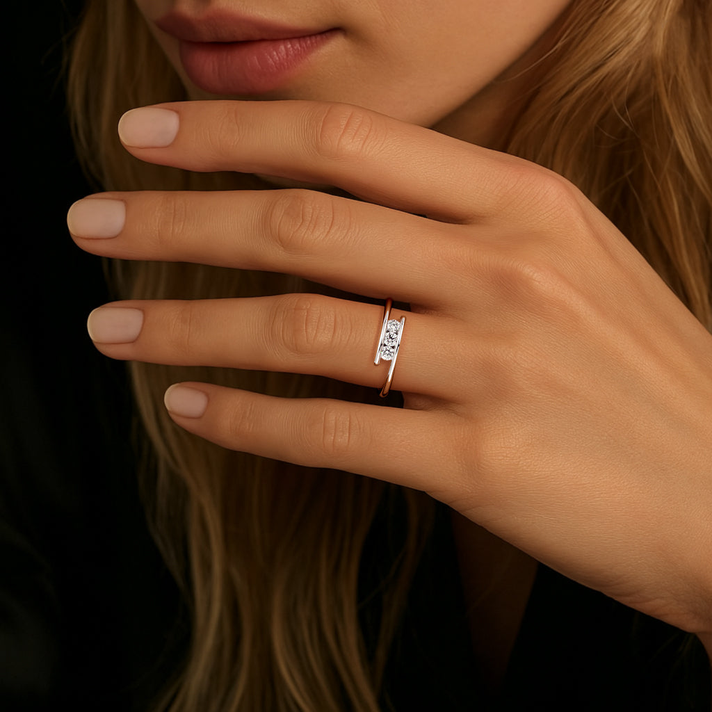 Bague trilogie rubis Main dans la Main – 2
