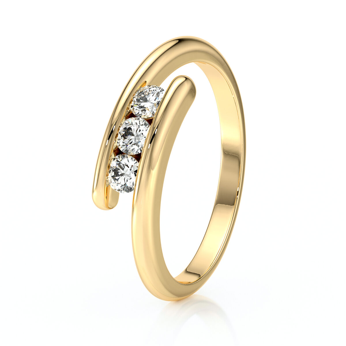 Bague trilogie rubis Main dans la Main – 2