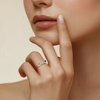 Bague trilogie rubis Main dans la Main – 2