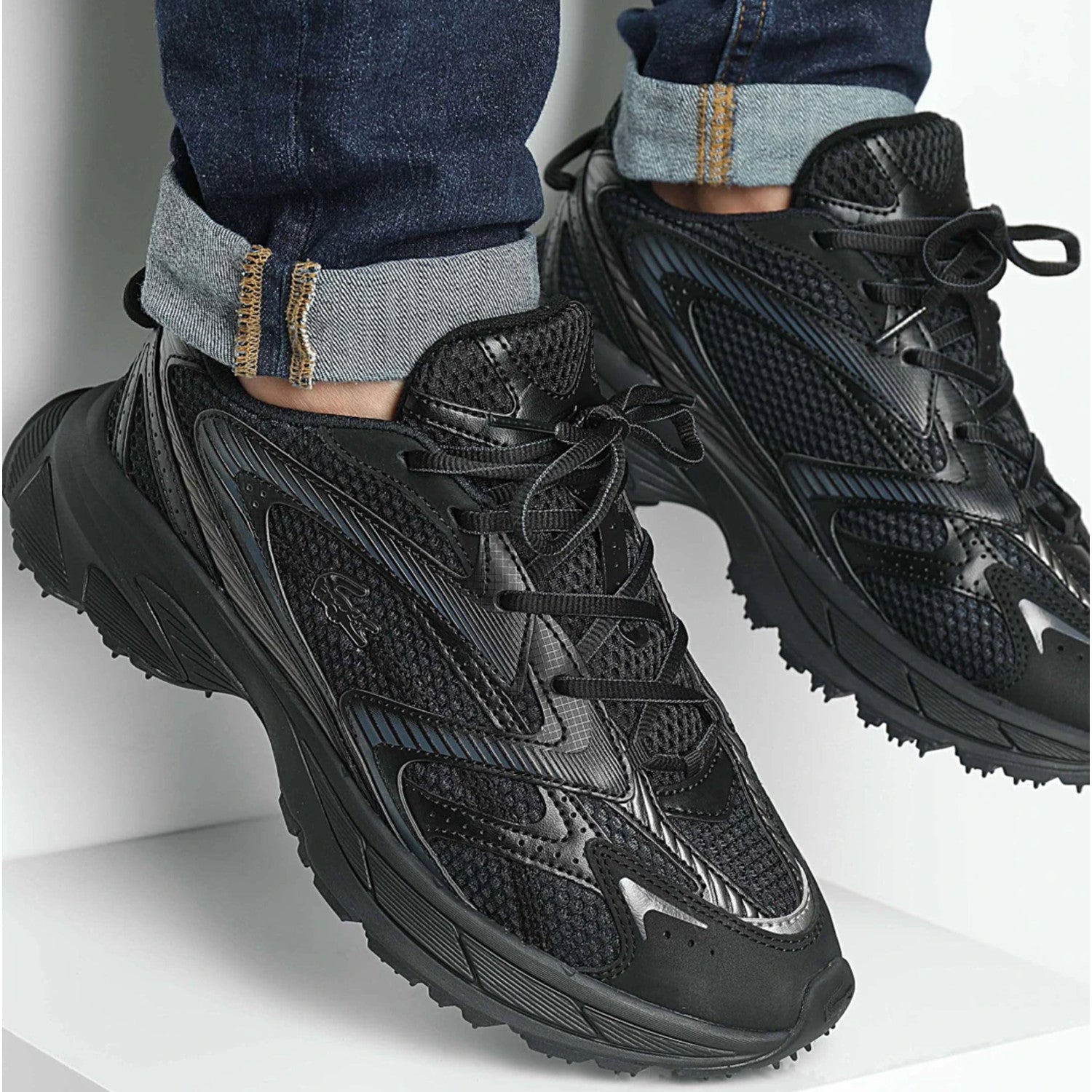 Lacoste MENS L003 NEO SHOT SNEAKERS Noir Noir